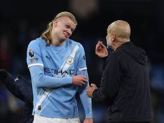 Erling Haaland erzielt beim spektakulären 5:4-Sieg gegen den FC Fulham sein 100. Premier-League-Tor. City-Trainer Pep Guardiola zeigte sich anschließend von der Quote des Norwegers beeindruckt.