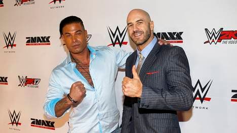 Cesaro (r.) war einer der Partner von Tim Wiese bei dessen WWE-Debüt