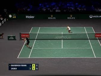 Alexander Zverev nimmt auf seiner Mission Titelverteidigung beim ATP-Masters in Paris souverän die nächste Hürde. Gegen Alejandro Davidovich Fokina glänzt der Deutsche immer wieder mit brillanten Aktionen.