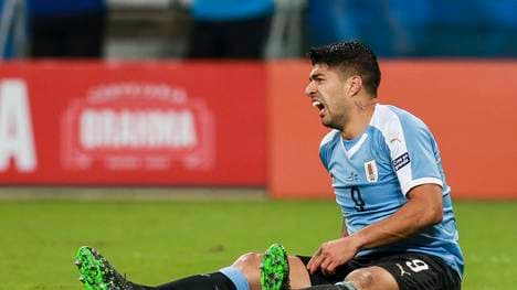 Luis Suarez traf zum zwischenzeitlichen 1:1 für Uruguay gegen Japan