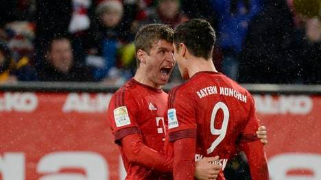 Thomas Müller (l.) Robert Lewandowski haben zusammen bereits 39 Tore erzielt