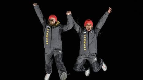 Laura Nolte und Deborah Levi jubeln über Gold