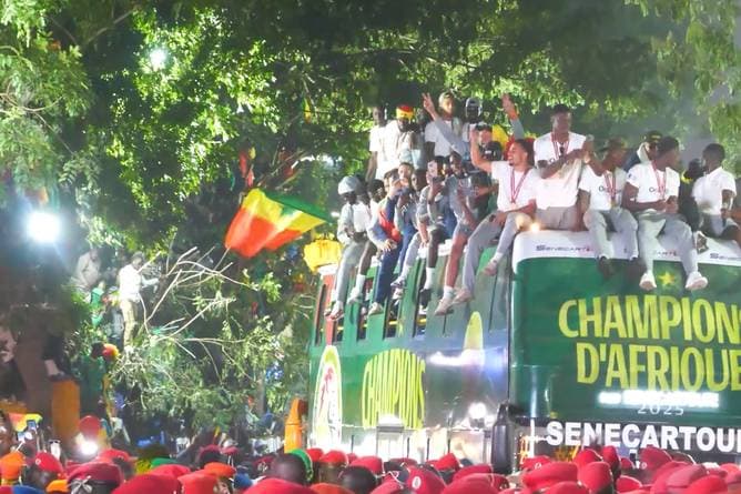 Senegal feiert seine Helden vom Afrika Cup