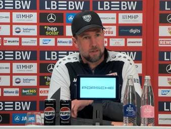 Vor dem Topspiel zum Bundesliga Re-Start zwischen Bayer Leverkusen und dem VFB Stuttgart spricht Sebastian Hoeneß über die zuletzt verheerende Bilanz seiner Mannschaft gegen die Werkself.