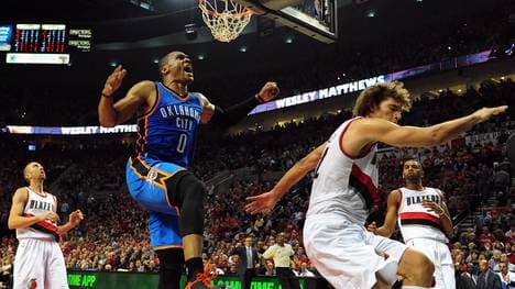 Oklahoma City Thunder, Portland Trail Blazers, NBA, Punkterekord