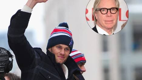 Auch Tommy Hilfiger jubelte mit den New England Patriots und Tom Brady.