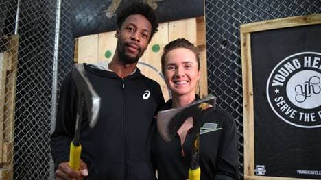 Elina Svitolina (r.) und Gael Monfils haben sich kürzlich verlobt