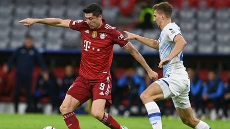 Lewandowski im Champions-League-Spiel bei Dynamo Kiew