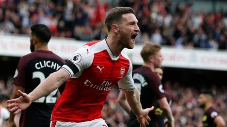 Shkodran Mustafi, FC Arsenal, Manchester City, Premier League