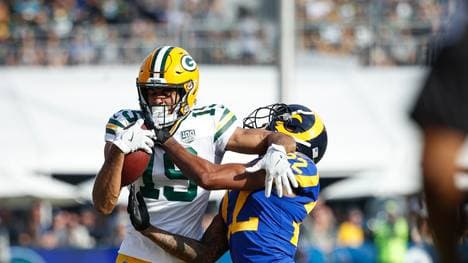 Green Bay Packers v Los Angeles Rams: Equanimeous St. Brown (l.) von den Green Bay Packers spielt seine erste Saison in der NFL