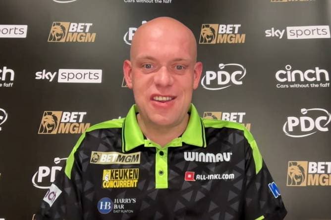 122 im Average! Van Gerwen reagiert auf Gala-Vorstellung gegen Schindler