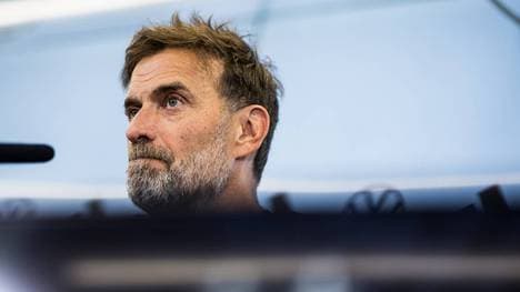 Jürgen Klopp auf der PK in Frankfurt