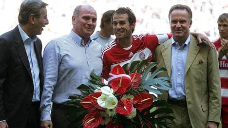 Mehmet Scholl (2.v.re.) beendete im Sommer 2007 seine Karriere