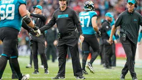 Jacksonville Jaguars v New England Patriots International Series 20 10 2024. Jacksonville Jaguars Head Coach Doug Pederson during the International Series match between Jacksonville Jaguars and New England Patriots at Wembley Stadium, London, England on 20 October 2024. Editorial use only , Copyright: xJasonxBrownx PSI-20618-0084