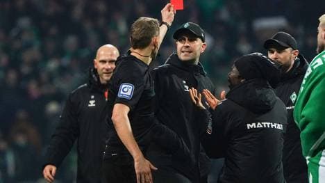 Ole Werner sah die Rote Karte