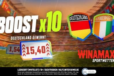 Winamax Quotenboost für Deutschland vs Elfenbeinküste am 20.06.2026