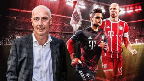 Mario Basler (l.) spielte von 1996 bis 1999 beim FC Bayern