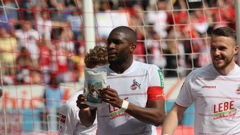 Anthony Modeste während seines Kaffee-Jubels
