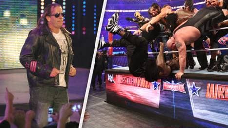 Ex-WWE-Star Bret Hart (l.) kritisiert WrestleMania