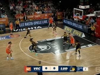 Spiel Highlights zu RASTA Vechta - MHP RIESEN Ludwigsburg