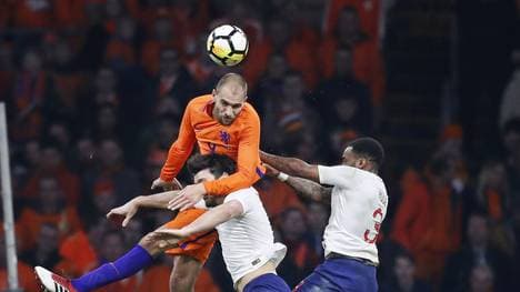 Bas Dost (l.) erzielte für die Elftal ein Tor