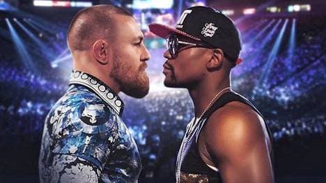 Conor McGregor (l.) und Floyd Mayweather lieferten sich bereits einen verbalen Schlagabtausch