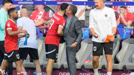 Christoph Baumgartner jubelt mit Ralf Rangnick