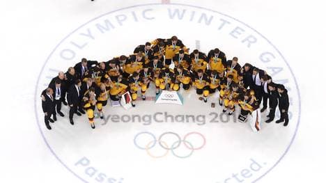 Die deutschen Eishockey-Spieler gewannen in Pyeongchang sensationell die Silbermedaille