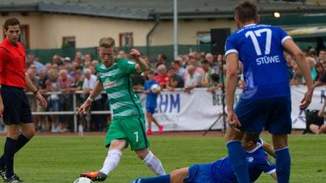 Neuzugang Florian Kainz hatte den Bremer Führungstreffer vorbereitet