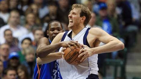 Dirk Nowitzki bleibt mit den Dallas Mavericks in dieser Saison gegen OKC ohne Sieg