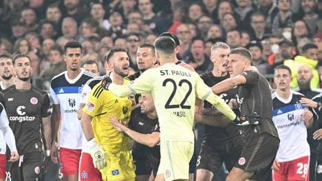 Im Hamburger Derby ging es zuweilen äußerst hitzig zu