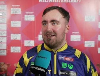 Luke Littler verrät nach dem Halbfinaleinzug bei der Darts-WM, dass er für das Spiel gegen Ratajski nicht trainiert hat.