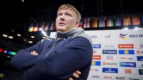 Emil Nielsen bei einem Pressetermin am Samstag