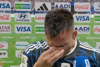 Argentiniens Held ringt mit den Tränen