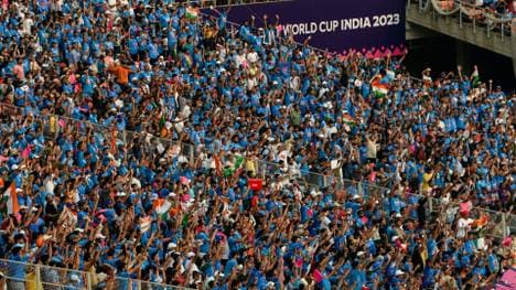 Gigantische Kulisse bei der Cricket-WM in Indien