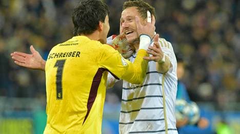 Tim Schreiber (l.) und Marcel Gaus hatten großen Anteil am Pokal-Wunder Saarbrückens