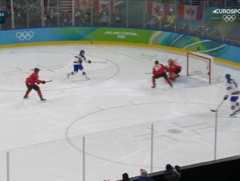 Team USA gewinnt Gold im Eishockey bei den olympischen Spielen in Mailand und Cortina. In der Overtime trifft Jack Hughes ins Herz Kanadas.