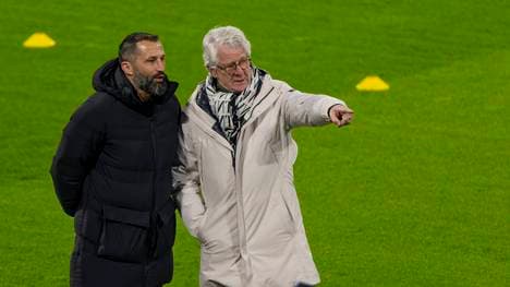 Marcel Reif (r.) mit Hasan Salihamidzic (l.)