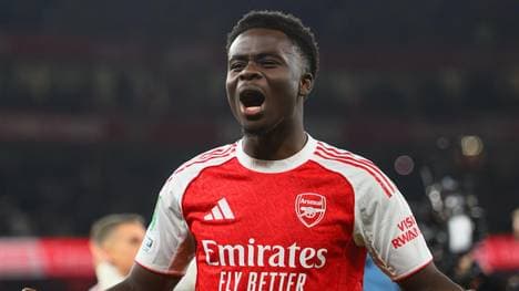 Stürmer Bukayo Saka ist gegen Liverpool immer besonders treffsicher! 