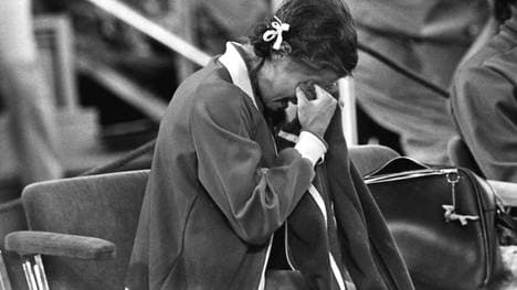 Olga Korbut brach bei Olympia 1972 in Tränen aus