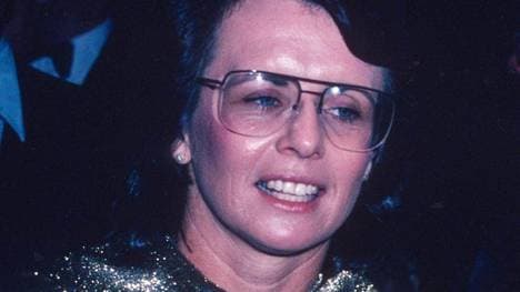 Billie Jean King bei einer Gala im Jahr 1981