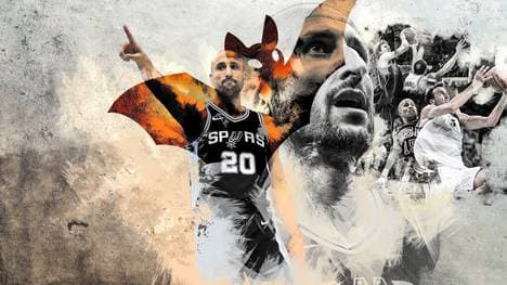 "Batman" Manu Ginobili besiegte 2004 die USA und lieferte sich starke Duelle mit Dirk Nowitzkis Mavericks