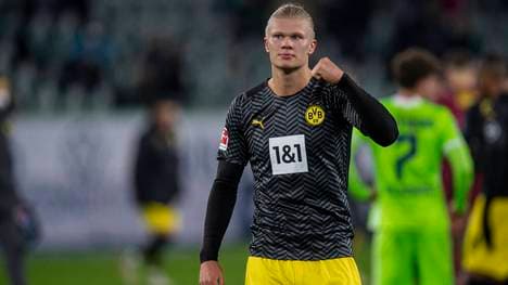 Erling Haaland nach dem Dortmunder Triumph in Wolfsburg