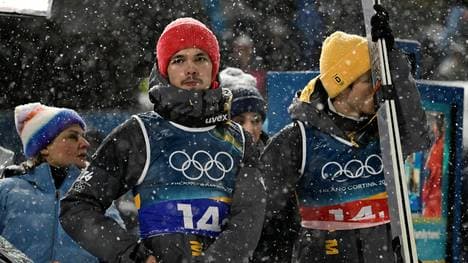 Frustriert: Philipp Raimund (l.) und Andreas Wellinger