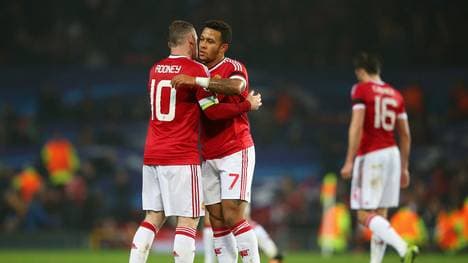 Wayne Rooney (l.) traf in der 79. Minute zum 1:0