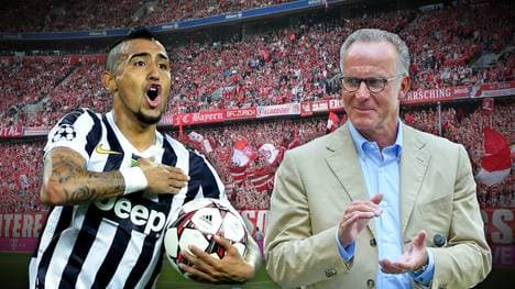 Arturo Vidal (l.) und Karl-Heinz Rummenigge