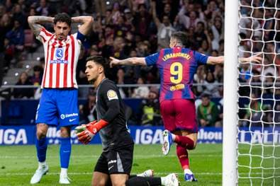 Kurioser Lewandowski-Treffer: Barca hängt Real ab