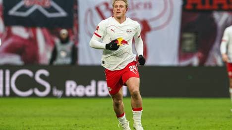 Schlager beim Spiel gegen Mainz