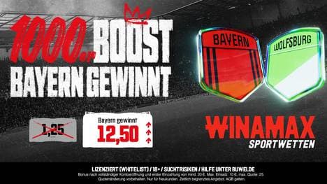 Winamax Quotenboost Bayern vs Wolfsburg