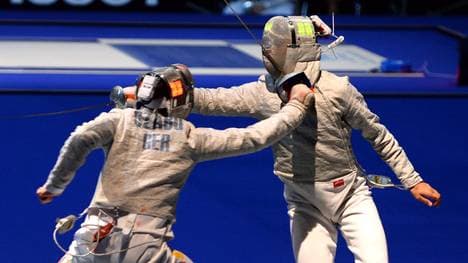 Matyas Szabo (l.) verteidigte seinen Titel